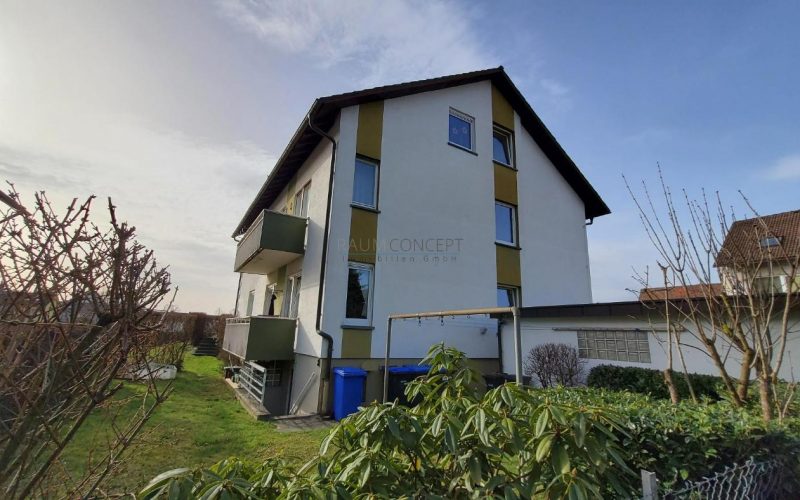 Hausansicht hinten Wäschetrocknen