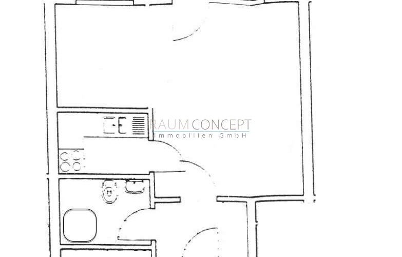 Grundriss 1 Zimmer Wohnung Karlsruhe Nähe Innenstadt Hauptbahnhof